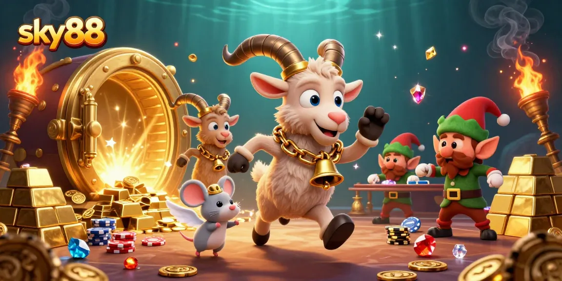 Experience thrilling gameplay with sky88 at a vibrant holiday-horror casino, featuring engaging characters and treasures.