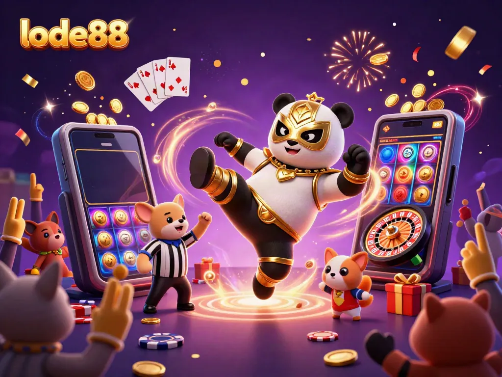 Engage with lode88's dynamic casino experience featuring fun game elements and lively characters.