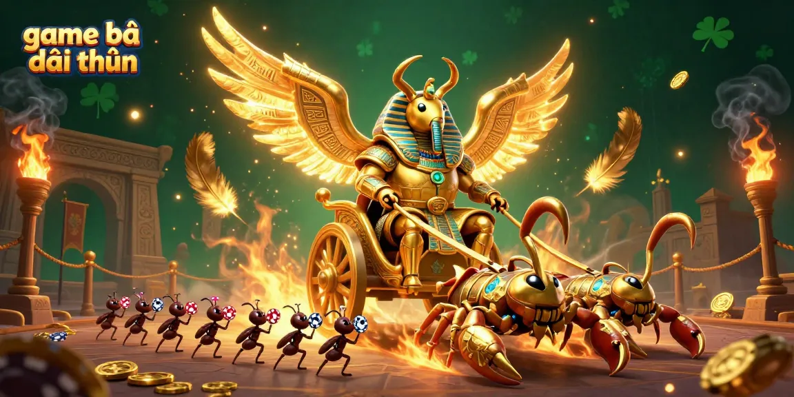 Experience thrilling game bài đổi thưởng with epic characters and dynamic action in an exciting gambling scene.