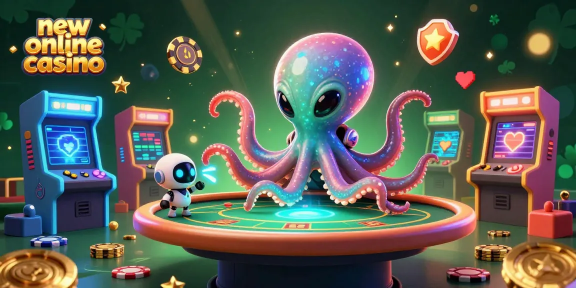 Experience the thrill of a new online casino with our vibrant alien-themed illustration featuring dynamic gaming elements and fun characters.