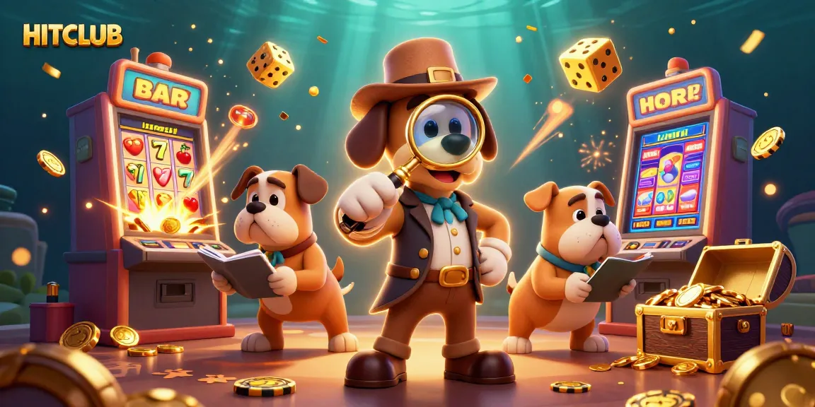 Engage in HITCLUB's thrilling games with golden poker chips and dynamic casino elements!